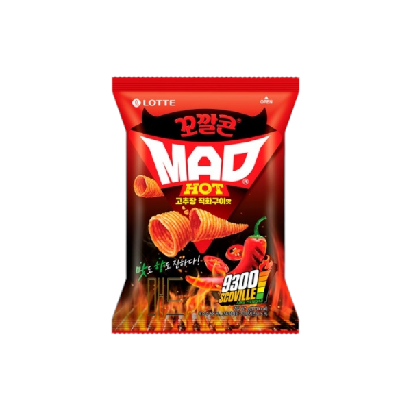 LOTTE Mad Hot 9300 Scoville Chips (16x67G) {Exp.Dec-2024}