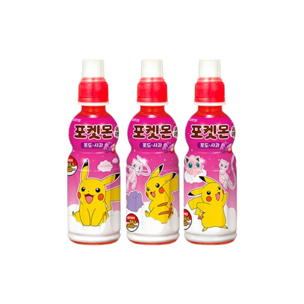 LOTTE Pokemon Edition Grape and Apple Juice (24x235mL) {Exp.Jan-2025}