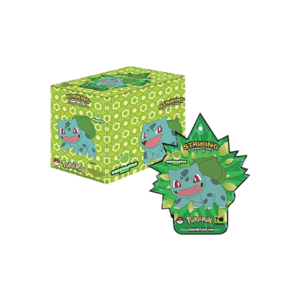 Pokemon Edition "Bulbasaur" Popping Candy Green Apple (12x15G)