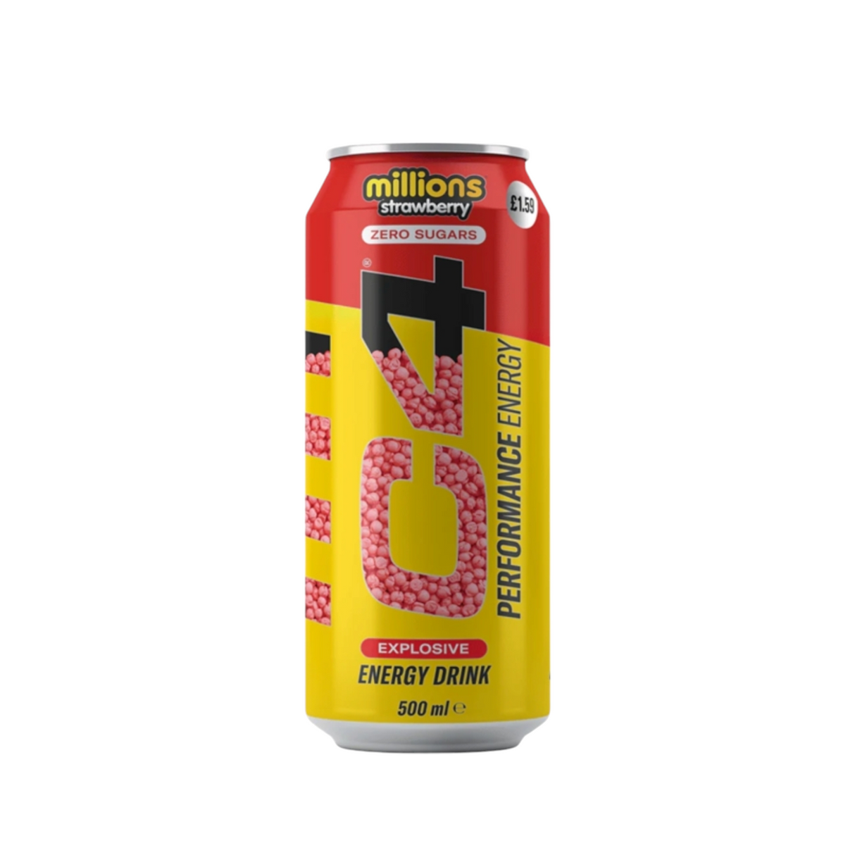 C4 Carb Millions Strawberry (12x500mL)